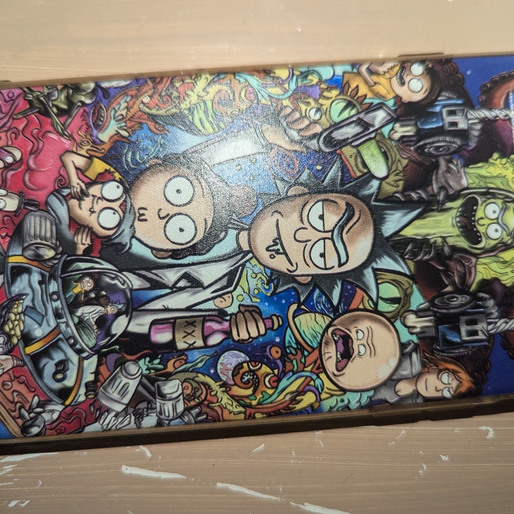Colorful Rick and Morty Cartoon Character Phone Case
